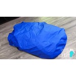Wipeable and waterproof nylon cover for denim beanbag with underpad